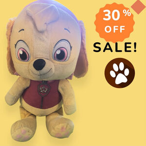 Girls Jumbo Paw Patrol Skye Stuffed Animal One Size Beige Pink